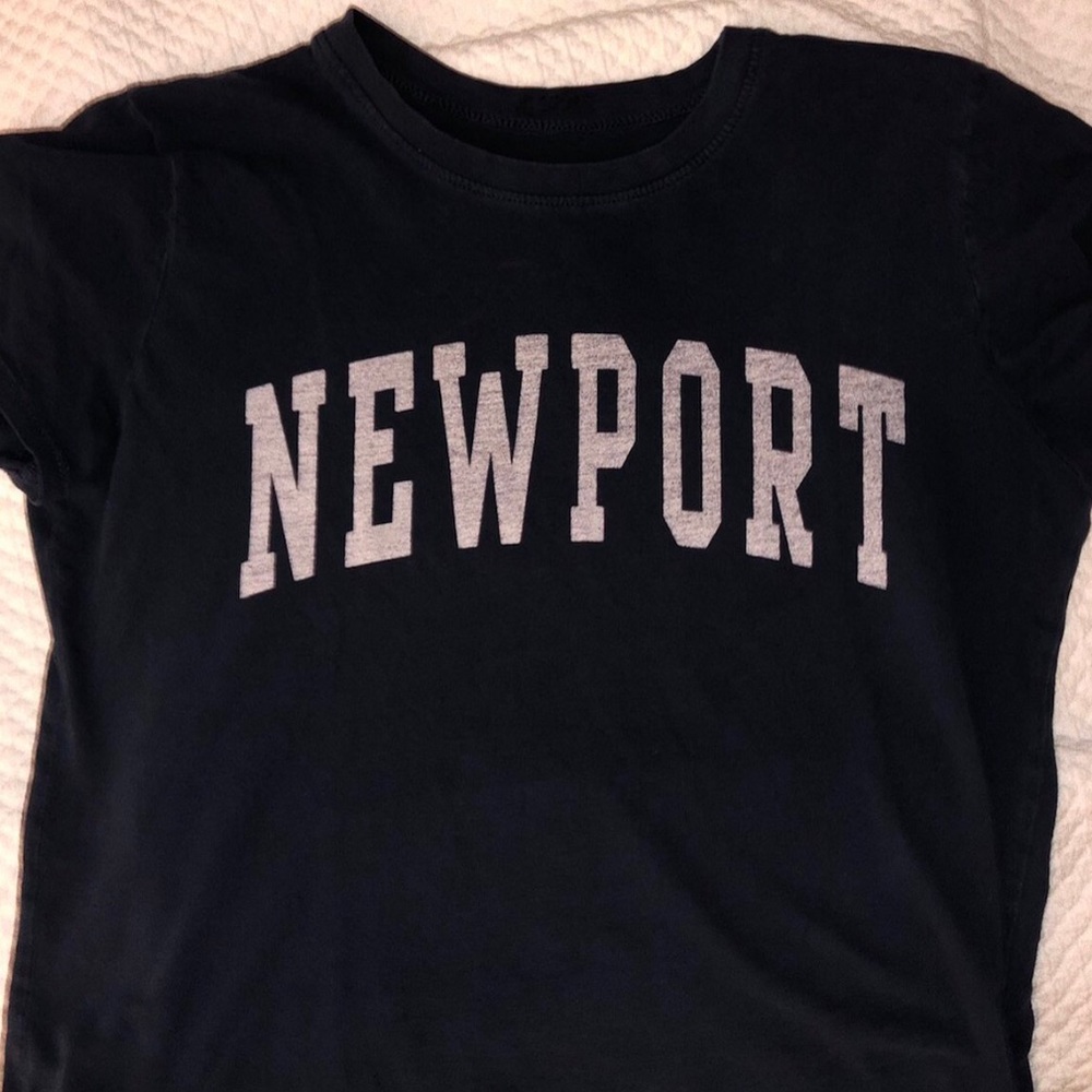 navy blue Newport brandy melville tee